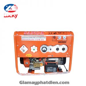 Máy phát điện gia đình 5.5kw có đề Sanda SD6500E