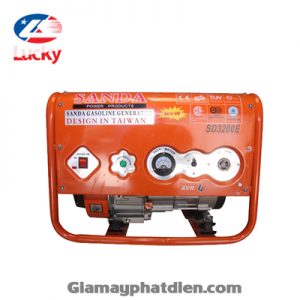 Máy phát điện mini 2.2kw có đề Sanda SD3200E