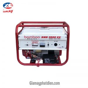 Máy phát điện chạy xăng Bamboo 3kw BMB3500CX le gió tự động không đề